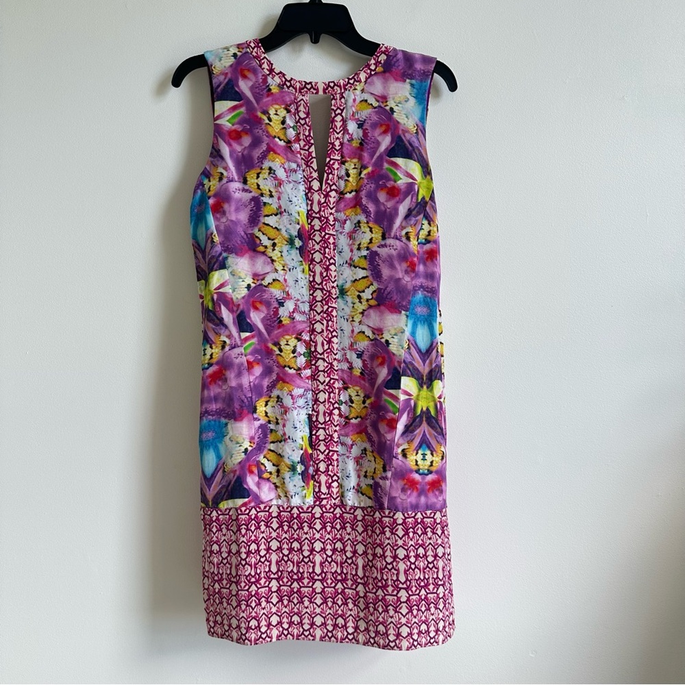 Rachel Roy Multicolor Floral Mini silk Dress